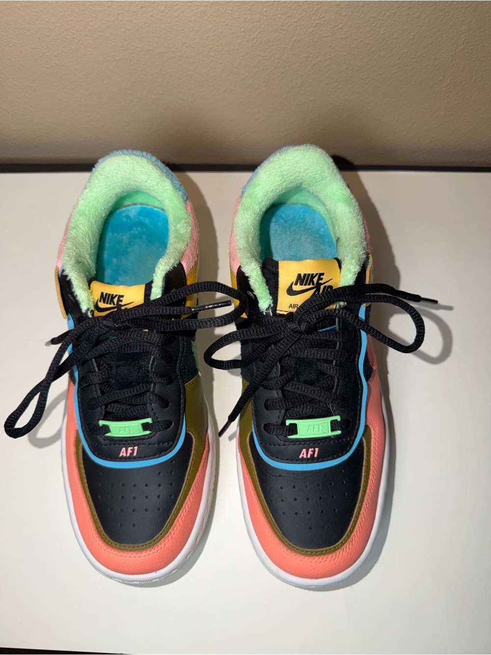 Nike Air Force 1 Shadow SE Solar Flare Atomic Pink Womens Sneaker Size 7 Multi - Picture 12 of 14